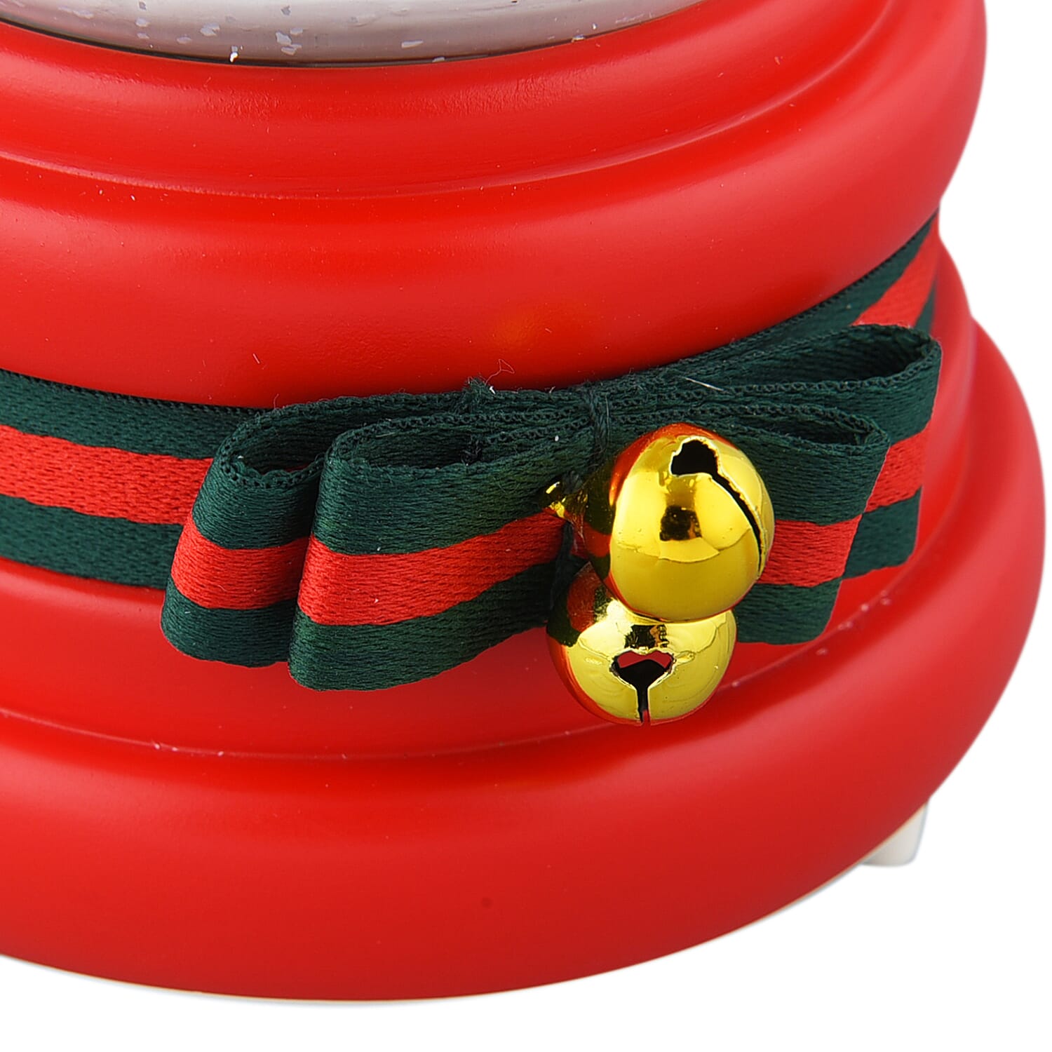 Christmas Decorative House - Santa Claus in Snowball with Music (Requires 3xAAA Batteries not included) - Red - Multi