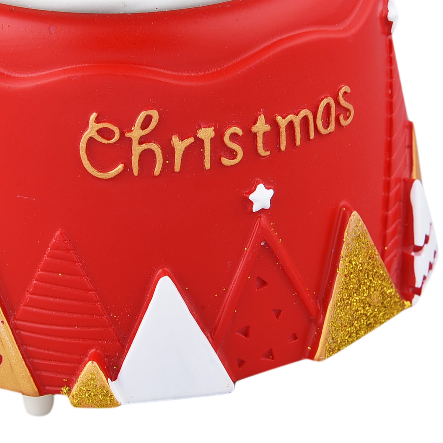 Christmas Decorative Deer & Santa Claus in Snowball with Music(Requires 3xAAA Batteries not included) - Red & Multi