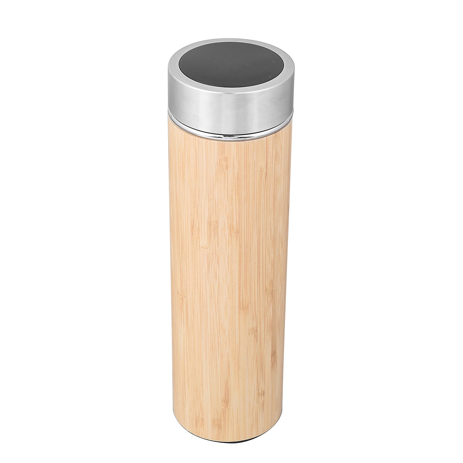 Hot & Cold Flask with Top Temperature Display (400 ML) - Wood