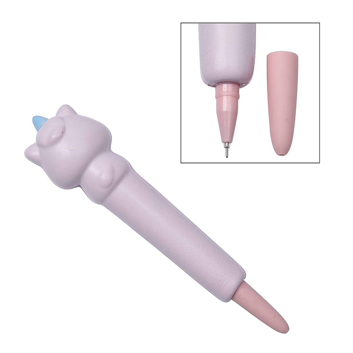 2 Piece Set - Squishy Toy Unicorn Notebook and Pen
