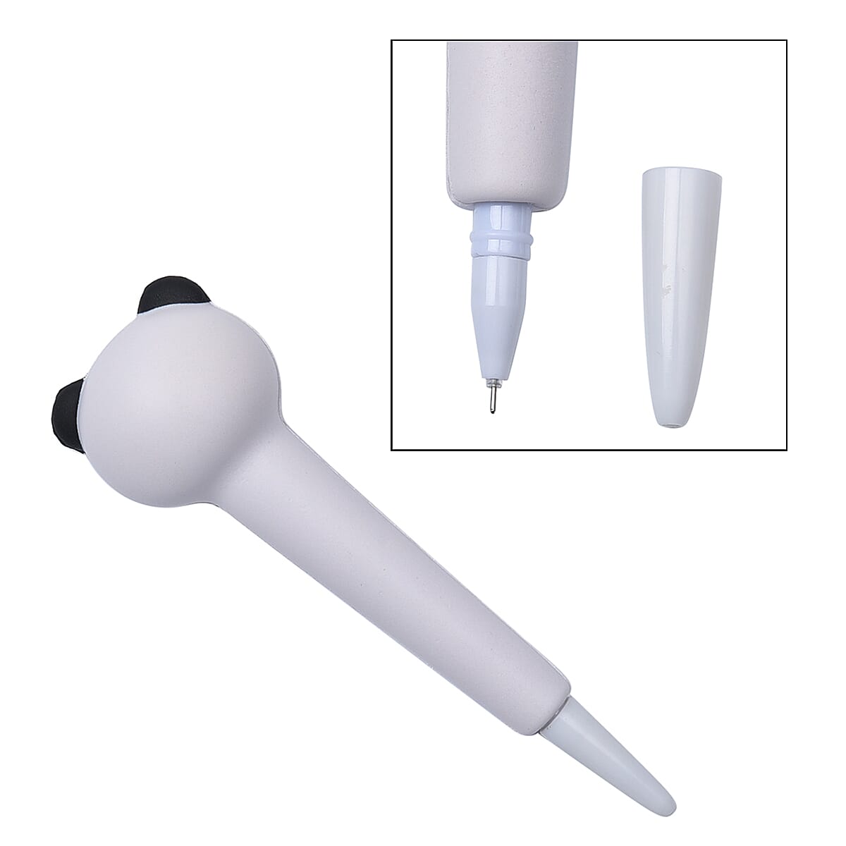 2 Piece Set - Squishy Toy Panda Notebook and Pen (Size 18x13x5 Cm) - Yellow