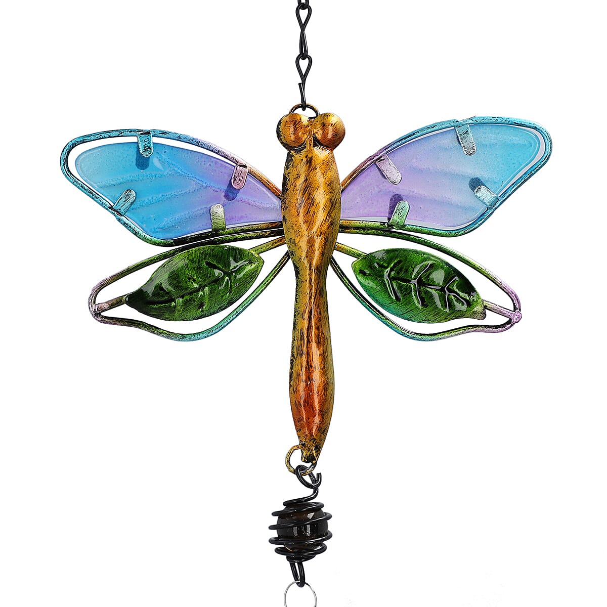 Set of 2 - Decorative Hanging Crystal Hummingbird and Dragonfly Suncatcher