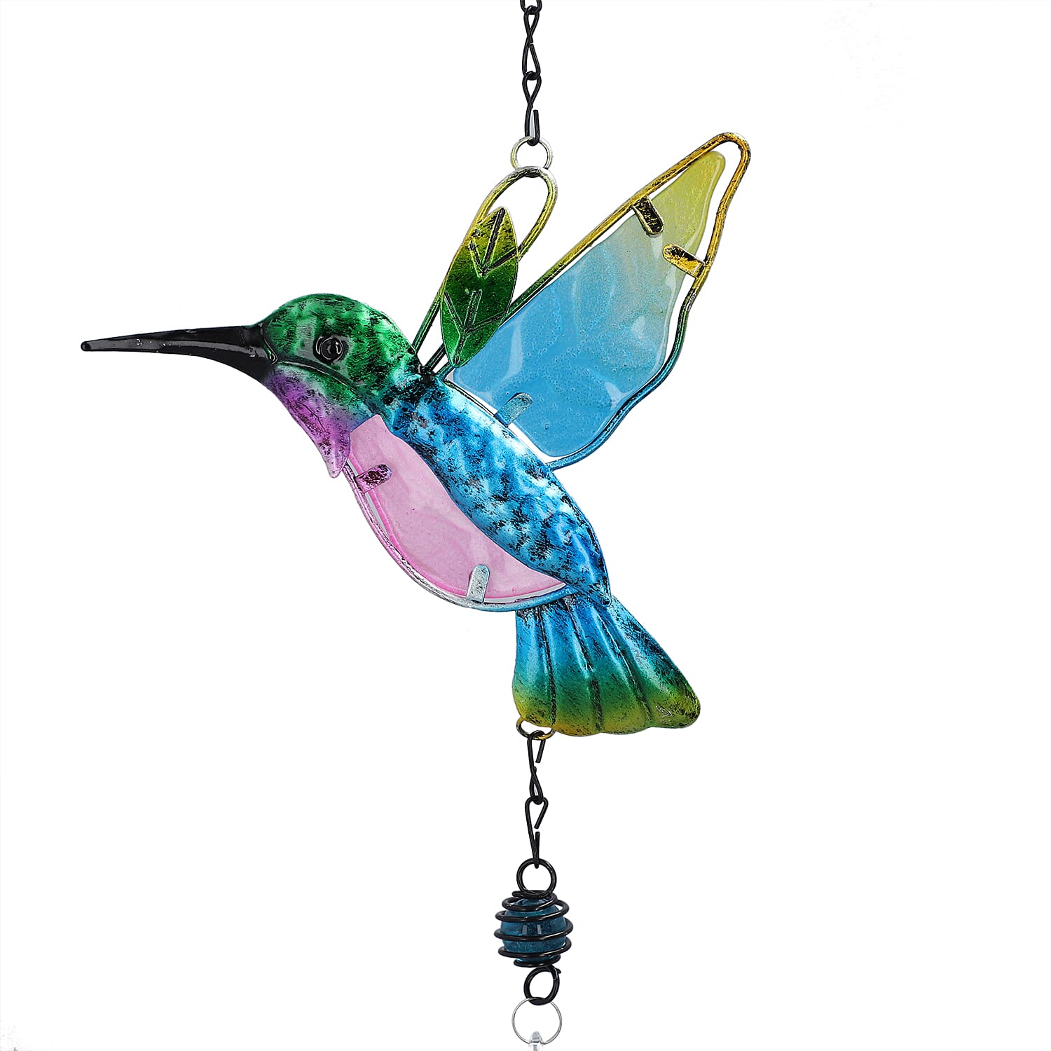 Set of 2 - Decorative Hanging Crystal Hummingbird and Dragonfly Suncatcher