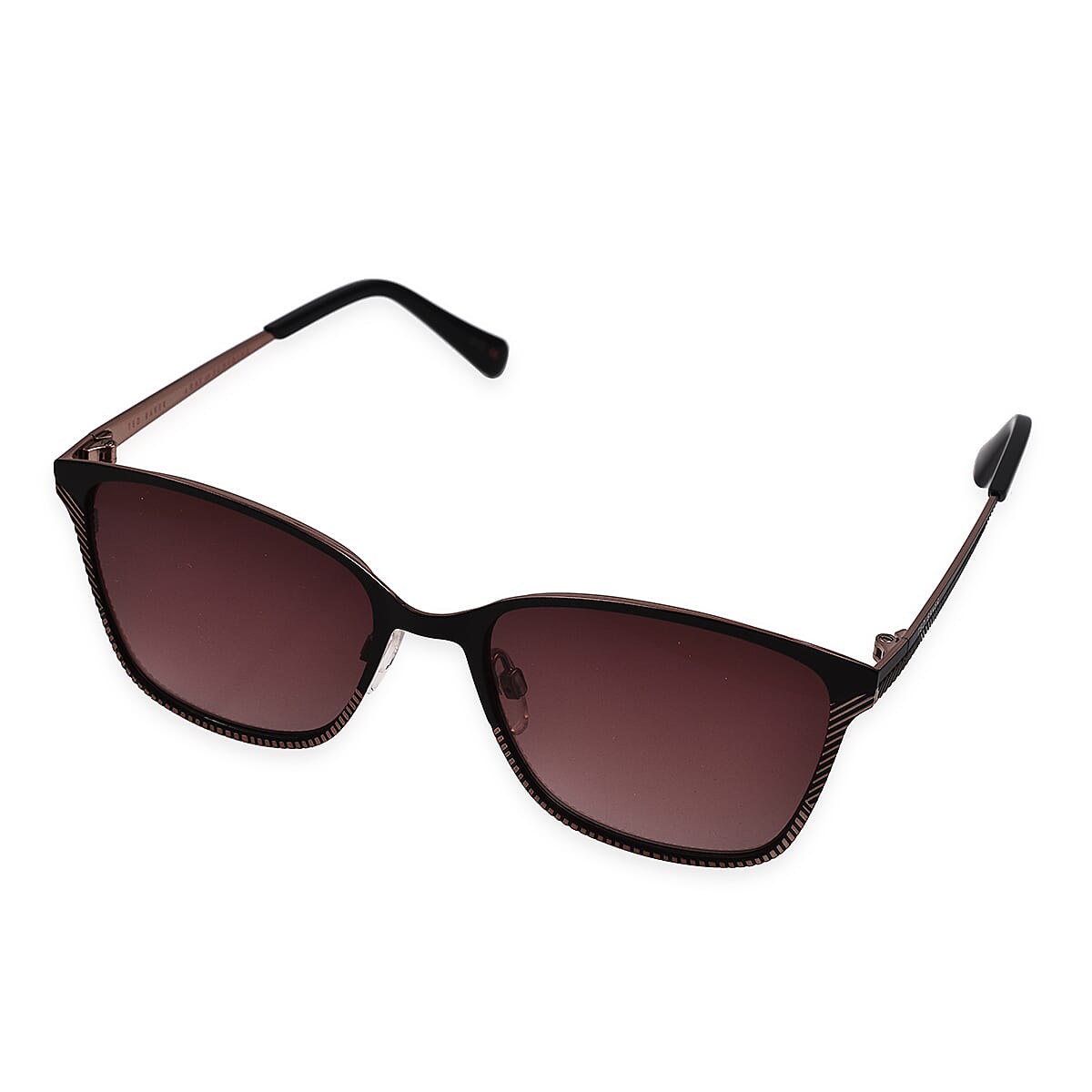 TED BAKER Unisex Sunglasses with Red Temples and Brown Lenses -  Brown
