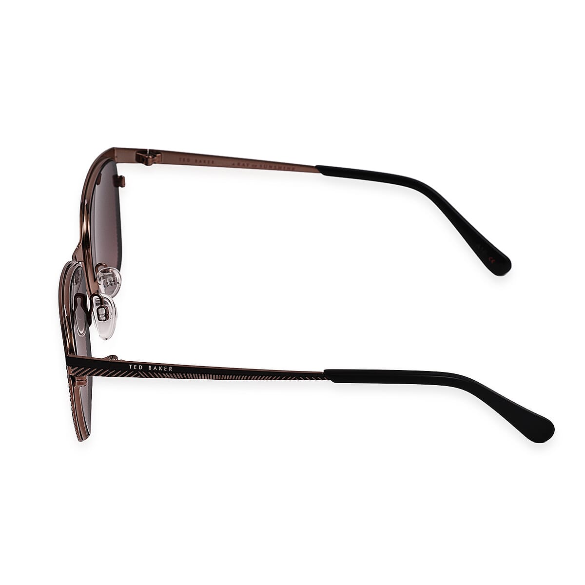 TED BAKER Unisex Sunglasses with Red Temples and Brown Lenses -  Brown