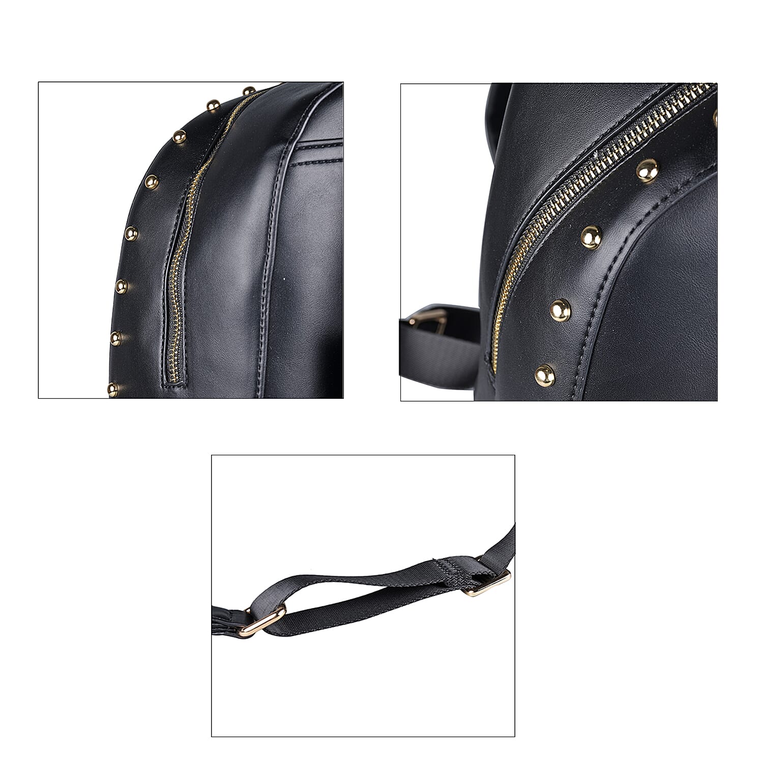 19V69 ITALIA by Alessandro Versace Backpack Bag with Zipper Closure - Black