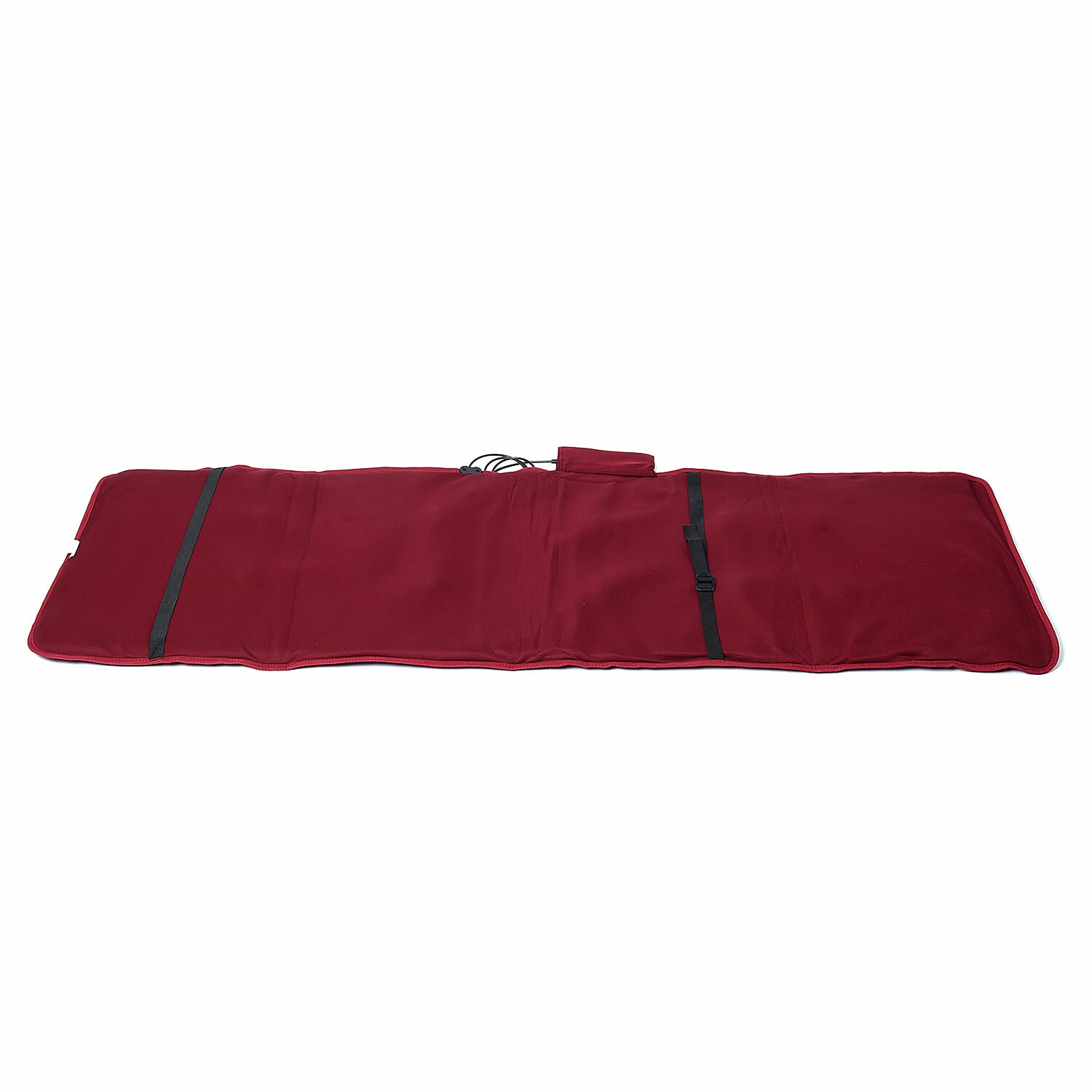 10 Motors with Full Body Heat Massage Mat (Size 179x60x3 Cm) -  Red