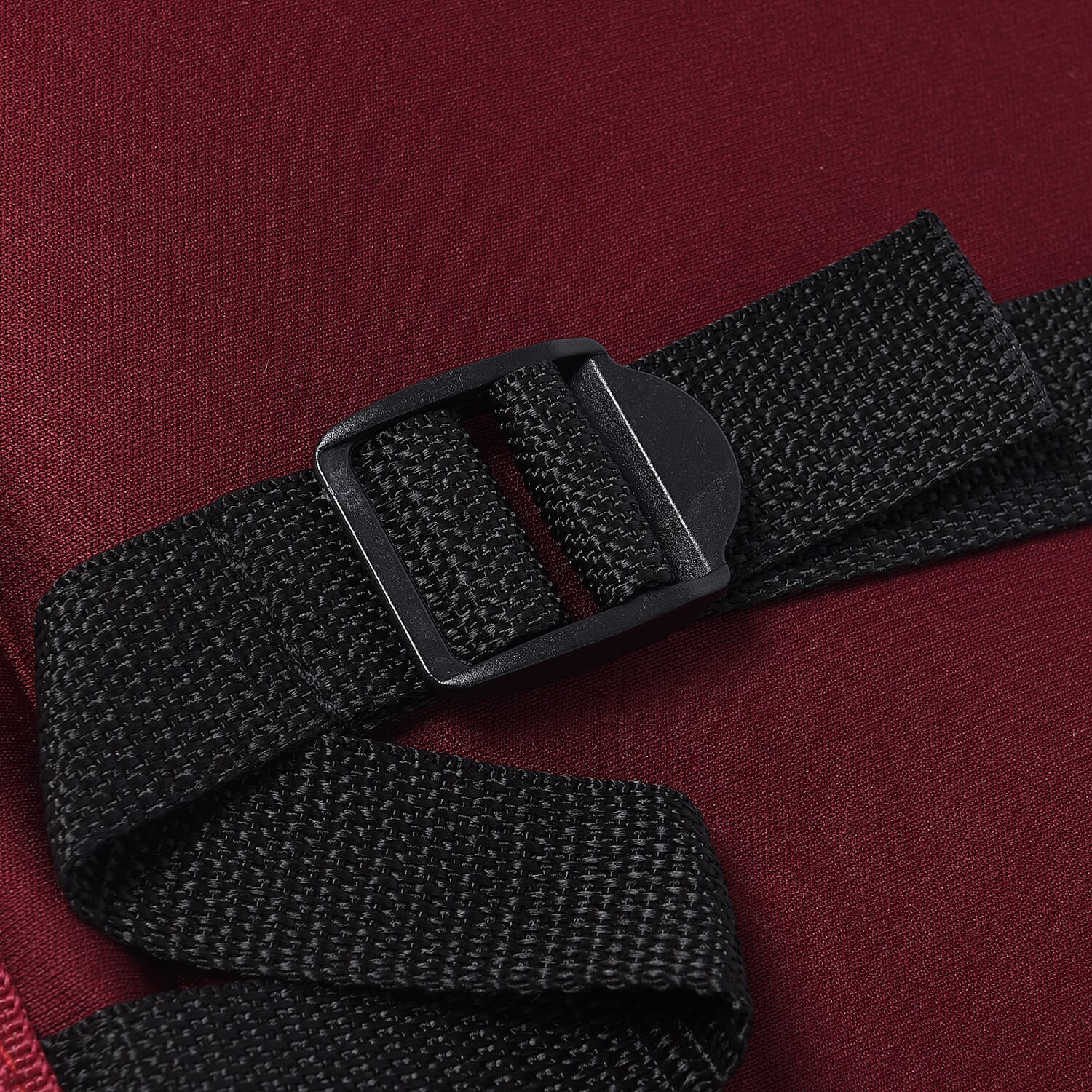 10 Motors with Full Body Heat Massage Mat (Size 179x60x3 Cm) -  Red