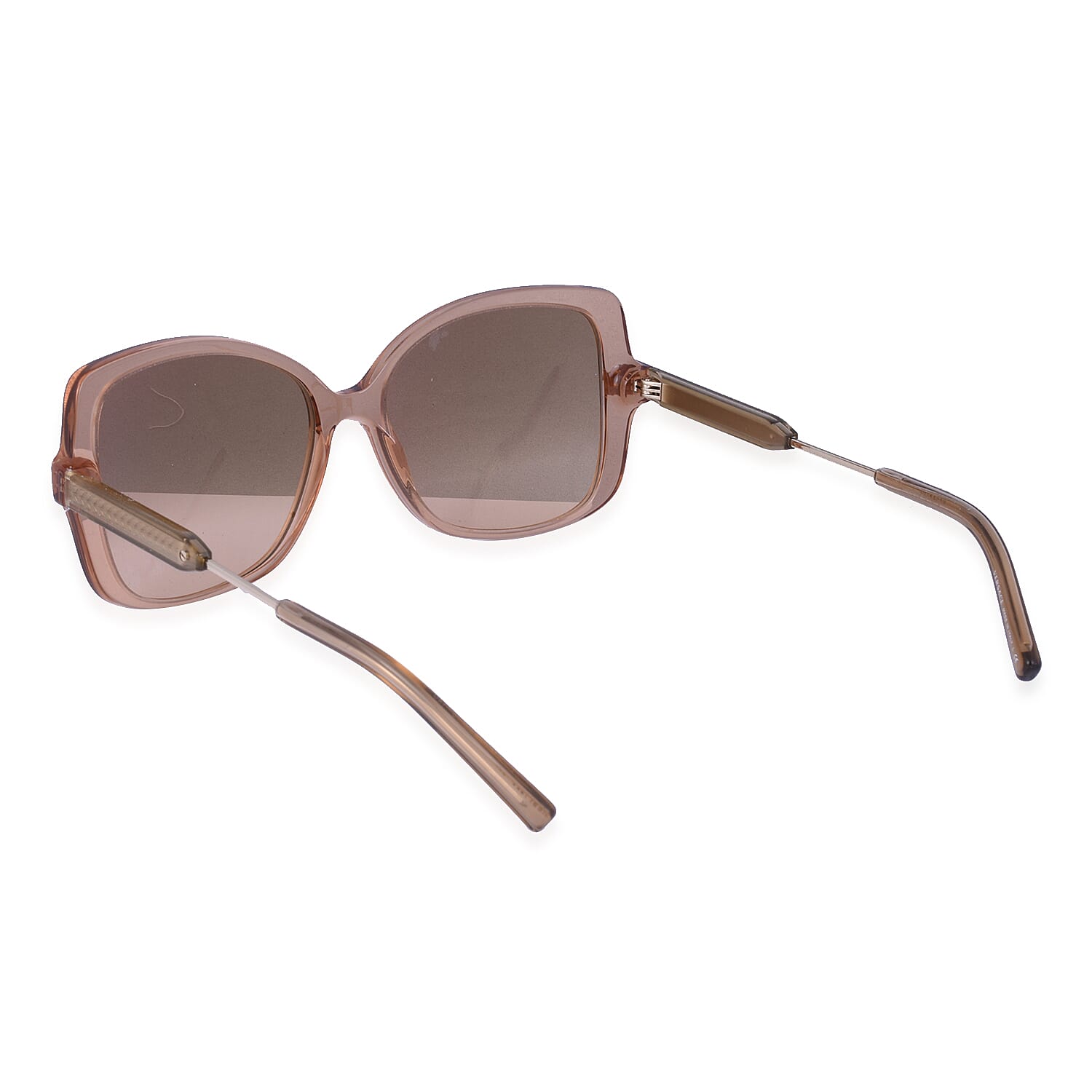 VERSACE Square Acetate Sunglasses- Nude