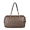 19V69 ITALIA by Alessandro Versace Quilted Pattern Crossbody Bag with Detachable Strap (Size 27x10x18cm) - Brown