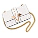 19V69 ITALIA by Alessandro Versace Crossbody Bag with Magnetic Clasp Closure and Chain Strap (Size 27x6x17cm) - Dark Beige