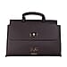 19V69 ITALIA by Alessandro Versace Litchi Pattern Tote Bag with Detachable Shoulder Strap (Size 40x15x23 Cm) - Anthracite