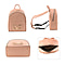 19V69 ITALIA by Alessandro Versace Backpack Bag with Zipper Closure (Size 25x30x12Cm) - Peach