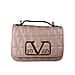 19V69 ITALIA by Alessandro Versace Quilted Pattern Crossbody Bag with Detachable Chain Strap (Size 22x14x8Cm) - Dark Beige