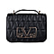 19V69 ITALIA by Alessandro Versace Quilted Pattern Crossbody Bag with Detachable Chain Strap (Size 22x14x8Cm) - Black