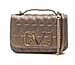 19V69 ITALIA by Alessandro Versace Quilted Pattern Crossbody Bag with Detachable Chain Strap (Size 22x14x8Cm) - Brown