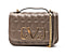 19V69 ITALIA by Alessandro Versace Quilted Pattern Crossbody Bag with Detachable Chain Strap (Size 22x14x8Cm) - Brown