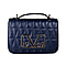 19V69 ITALIA by Alessandro Versace Quilted Pattern Crossbody Bag with Detachable Chain Strap (Size 22x14x8Cm) - Navy