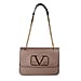 19V69 ITALIA by Alessandro Versace Shoulder Bag with Magnetic Closure (Size 24x15.5x6Cm) - Dark Beige