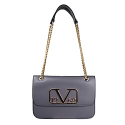 19V69 ITALIA by Alessandro Versace Shoulder Bag with Magnetic Closure (Size 24x15.5x6Cm) - Grey