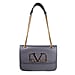 19V69 ITALIA by Alessandro Versace Shoulder Bag with Magnetic Closure (Size 24x15.5x6Cm) - Grey