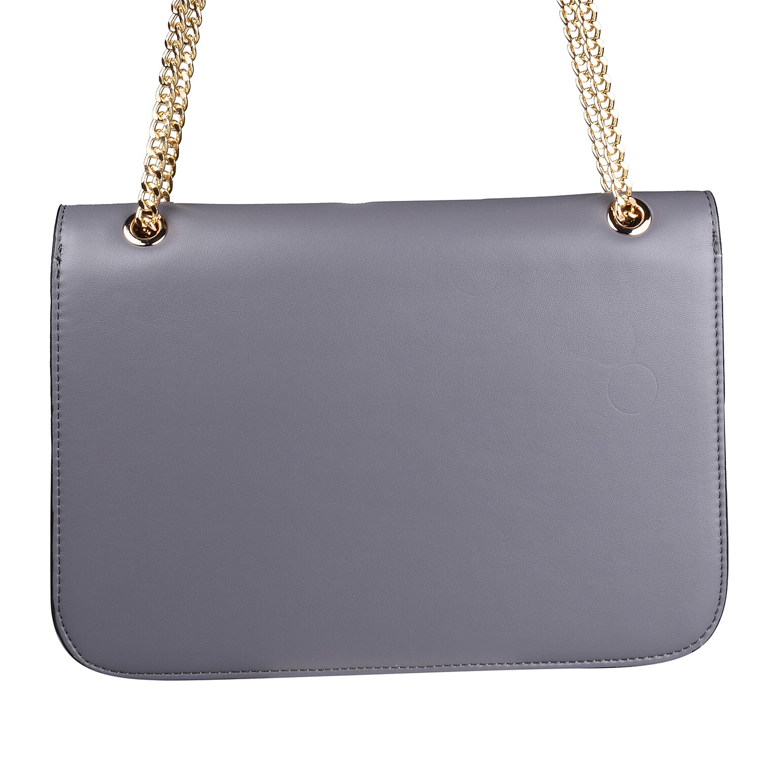 19V69 ITALIA by Alessandro Versace Shoulder Bag with Magnetic Closure (Size 24x15.5x6Cm) - Grey