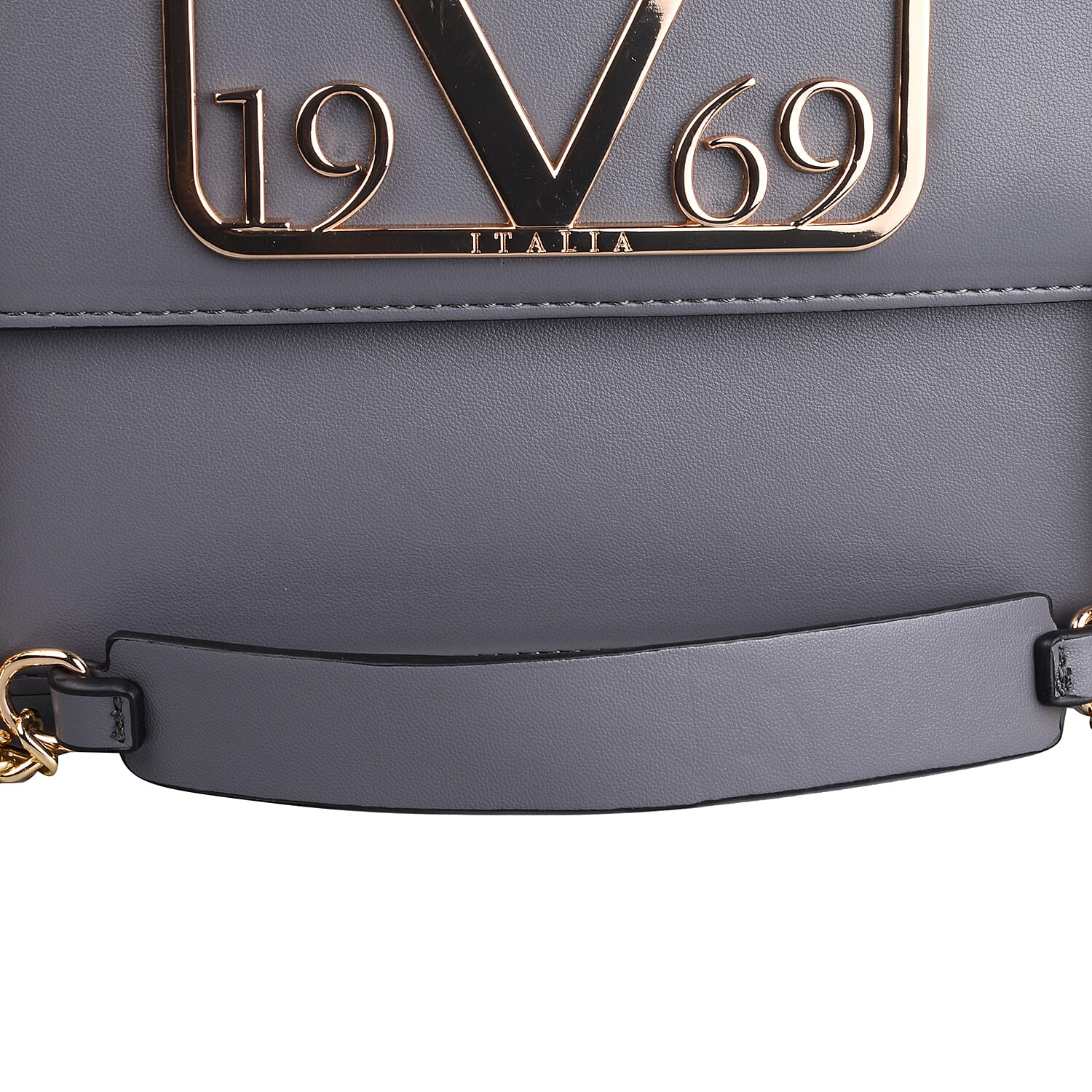 19V69 ITALIA by Alessandro Versace Shoulder Bag with Magnetic Closure (Size 24x15.5x6Cm) - Grey
