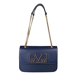 19V69 ITALIA by Alessandro Versace Shoulder Bag with Magnetic Closure (Size 24x15.5x6Cm) - Navy