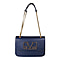 19V69 ITALIA by Alessandro Versace Shoulder Bag with Magnetic Closure (Size 24x15.5x6Cm) - Navy