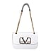 19V69 ITALIA by Alessandro Versace Shoulder Bag with Magnetic Closure (Size 24x15.5x6Cm) - White