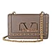 19V69 ITALIA by Alessandro Versace Crossbody Bag Detachable with Chain Strap - Brown