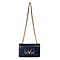 19V69 ITALIA by Alessandro Versace Crossbody Bag Detachable with Chain Strap - Navy