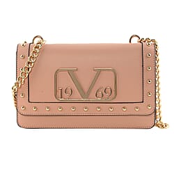 19V69 ITALIA by Alessandro Versace Crossbody Bag Detachable with Chain Strap - Pink