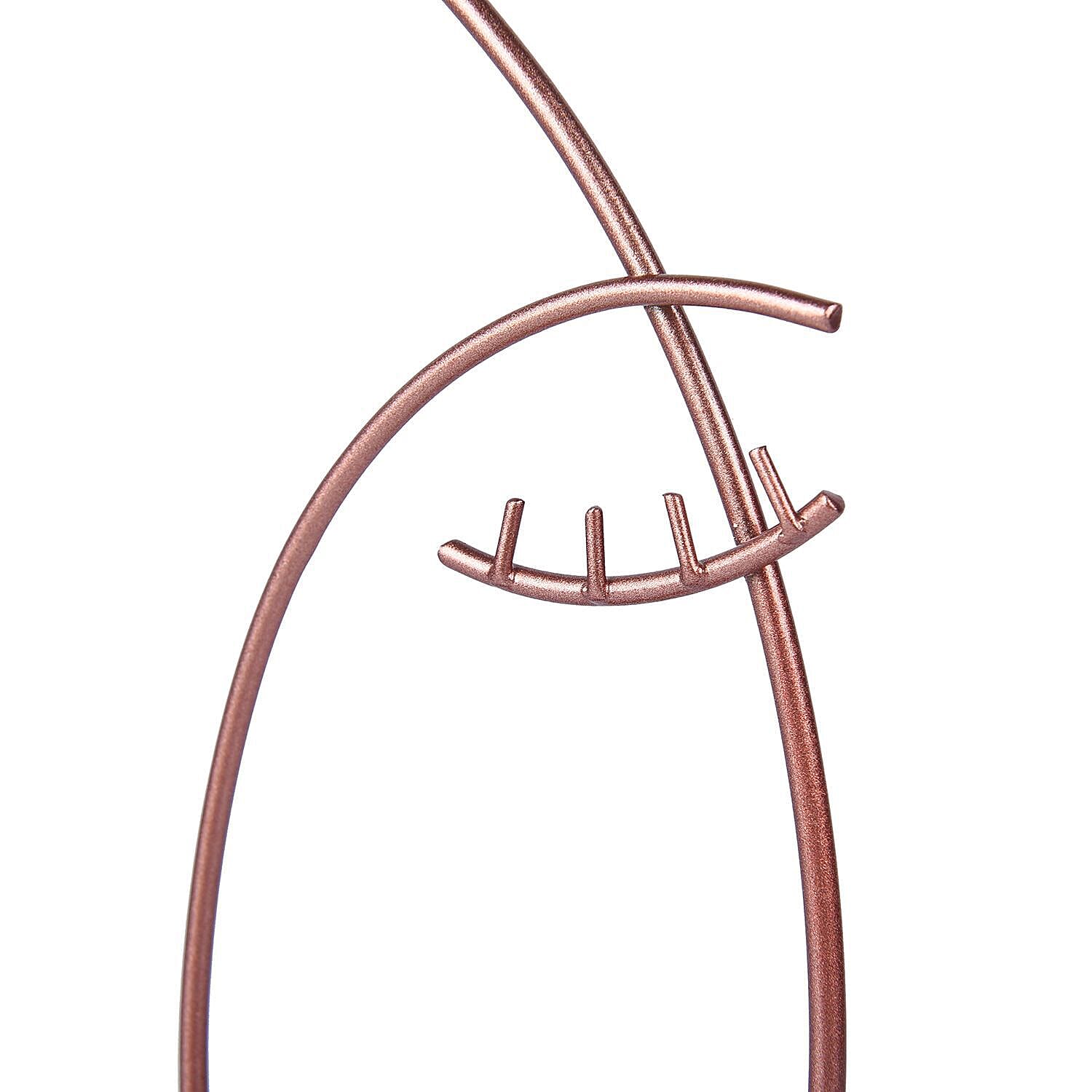 Human Face Jewellery Rack (Size 31x15x12 Cm) - Rose Gold