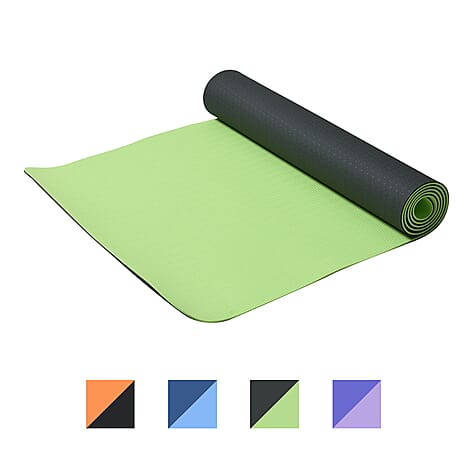 Memory foam Eco-Friendly, Non-Toxic TPE Yoga Mat (Size 183x61 Cm) 12mm - Green