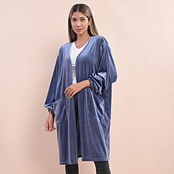 velvet cardigan Material 95% polyester 5% spandex color - Green