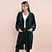 velvet cardigan Material 95% polyester 5% spandex color - Green