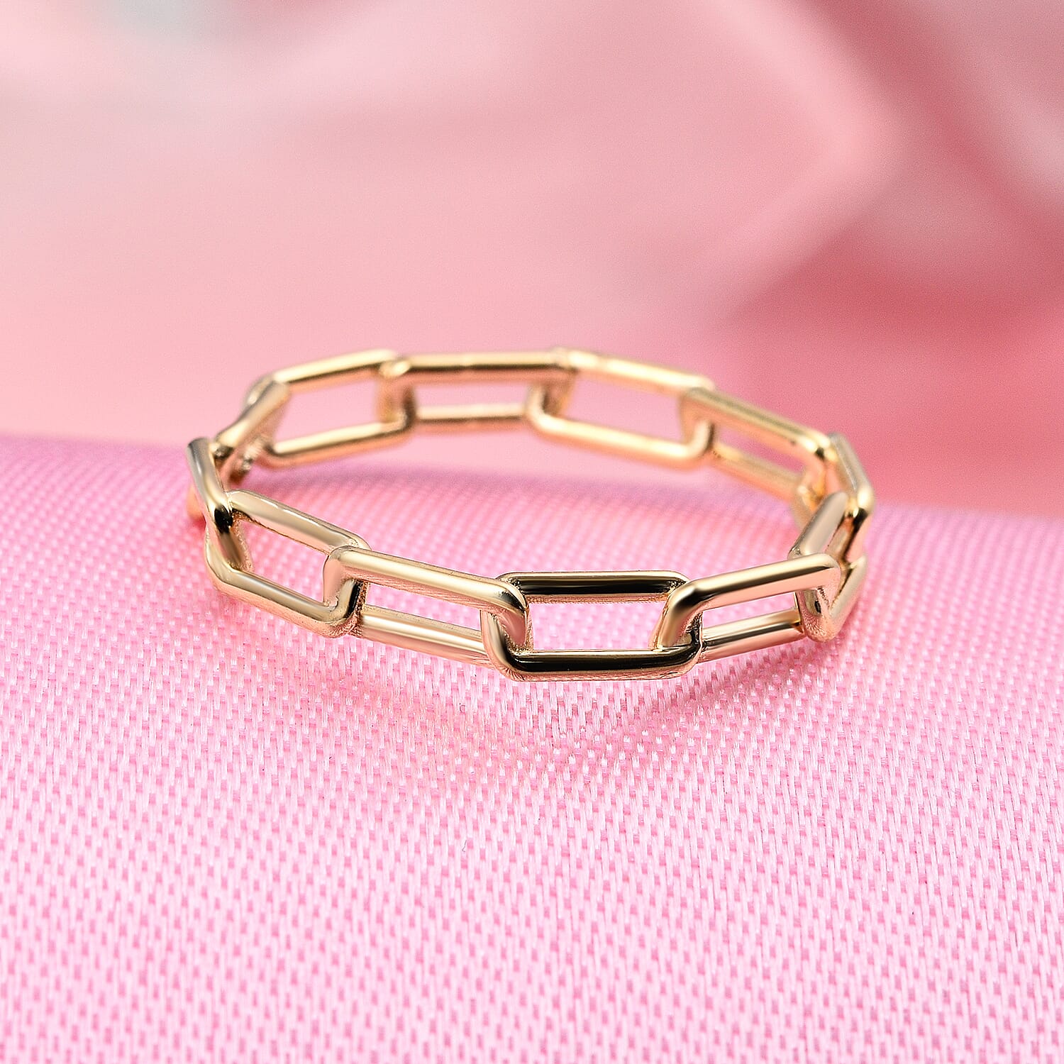 Maestro Collection- 9K Yellow Gold Paperclip Ring