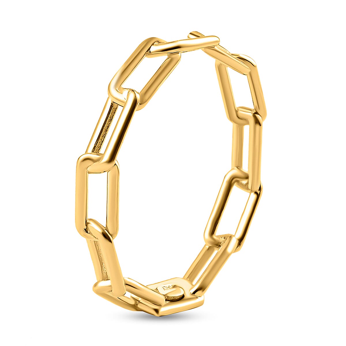 Maestro Collection- 9K Yellow Gold Paperclip Ring