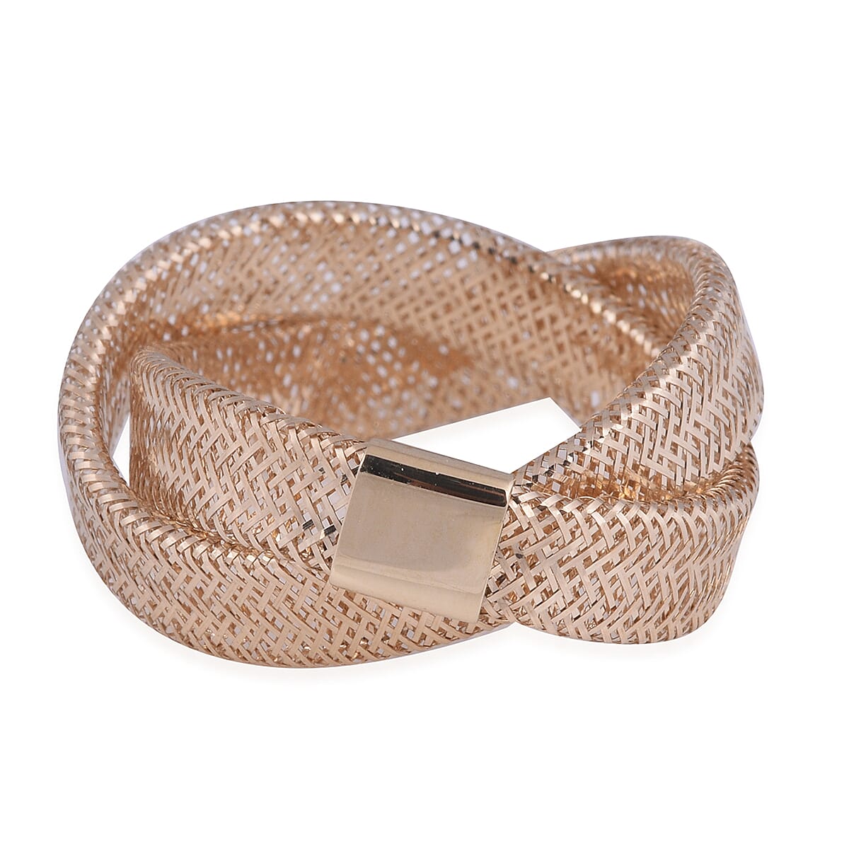 Maestro Collection 9K Yellow Gold Stretchable Ring (Size Large) (Size Q to U)