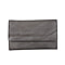 100% Genuine Leather Clutch Wallet - Gray