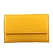 100% Genuine Leather Clutch Wallet - Yellow