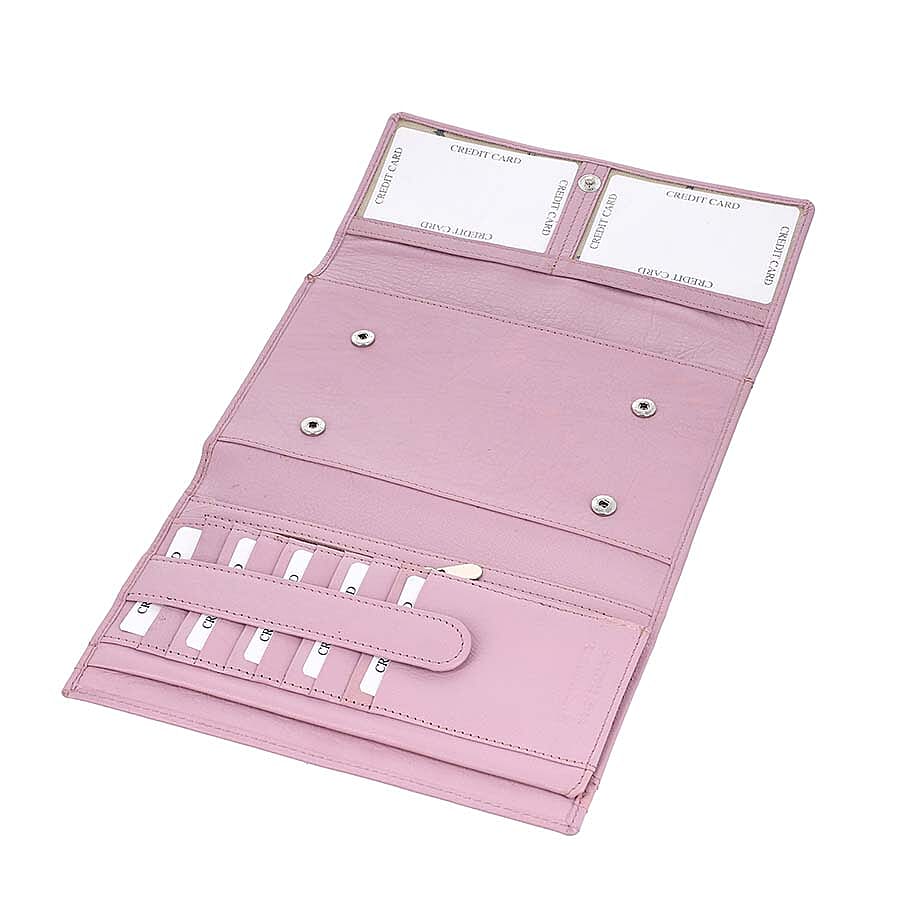 100% Genuine Leather RFID Clutch Wallet (Size 20x13x4Cm) - Lavender