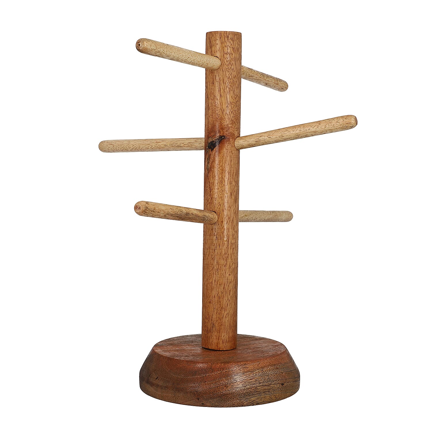 Multi Purpose Natural Wooden Holder (Size 36x15 Cm)