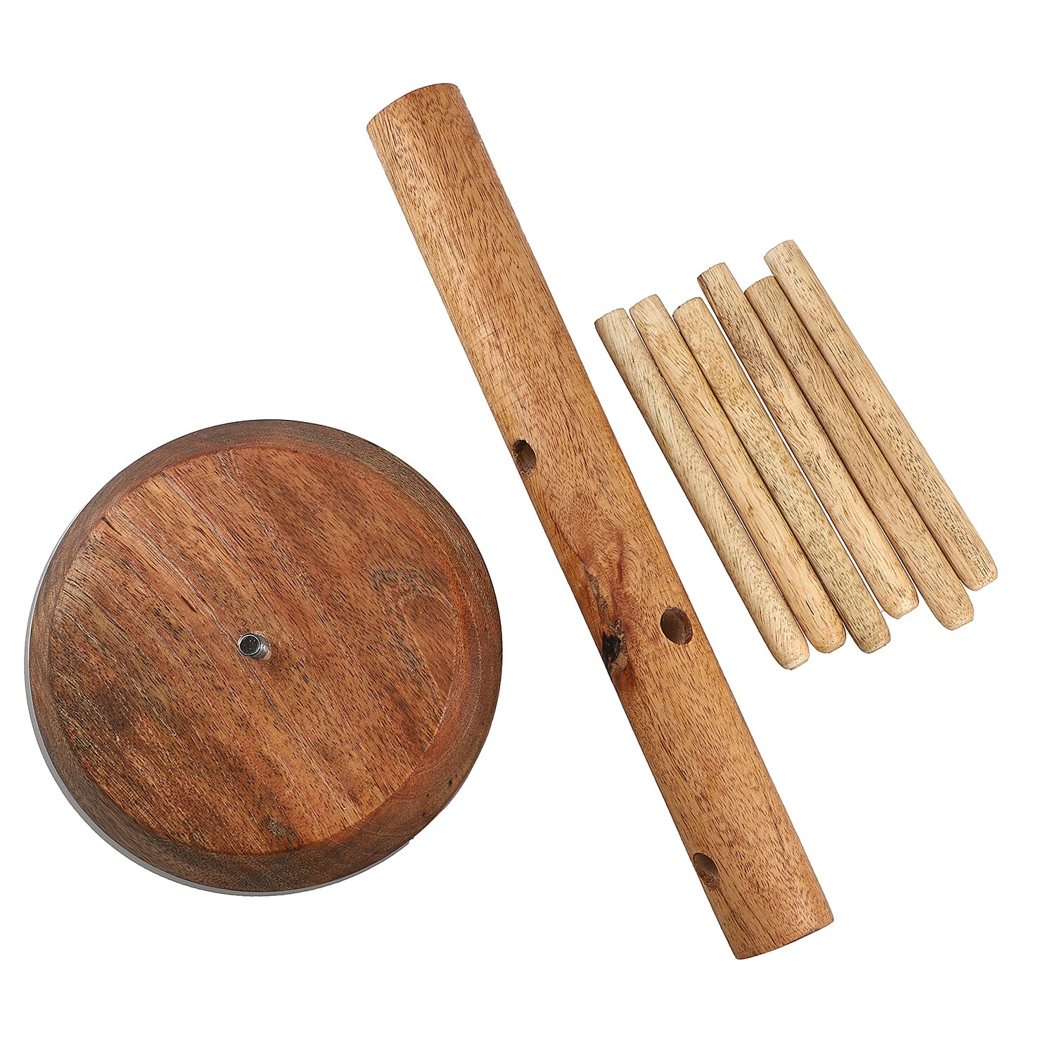 Multi Purpose Natural Wooden Holder (Size 36x15 Cm)