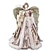 Christmas Decorative Angel Champagne Dress Purple and Gold