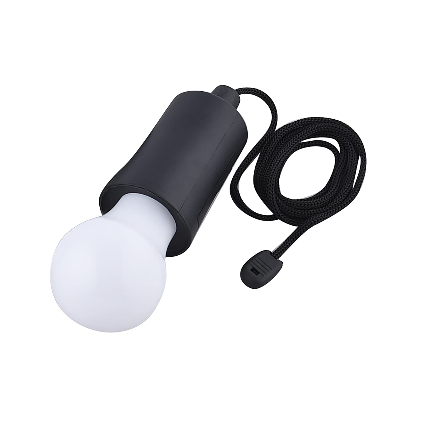 Set of 3 Pull Cord LED Light 3xAAA Excluding - Black