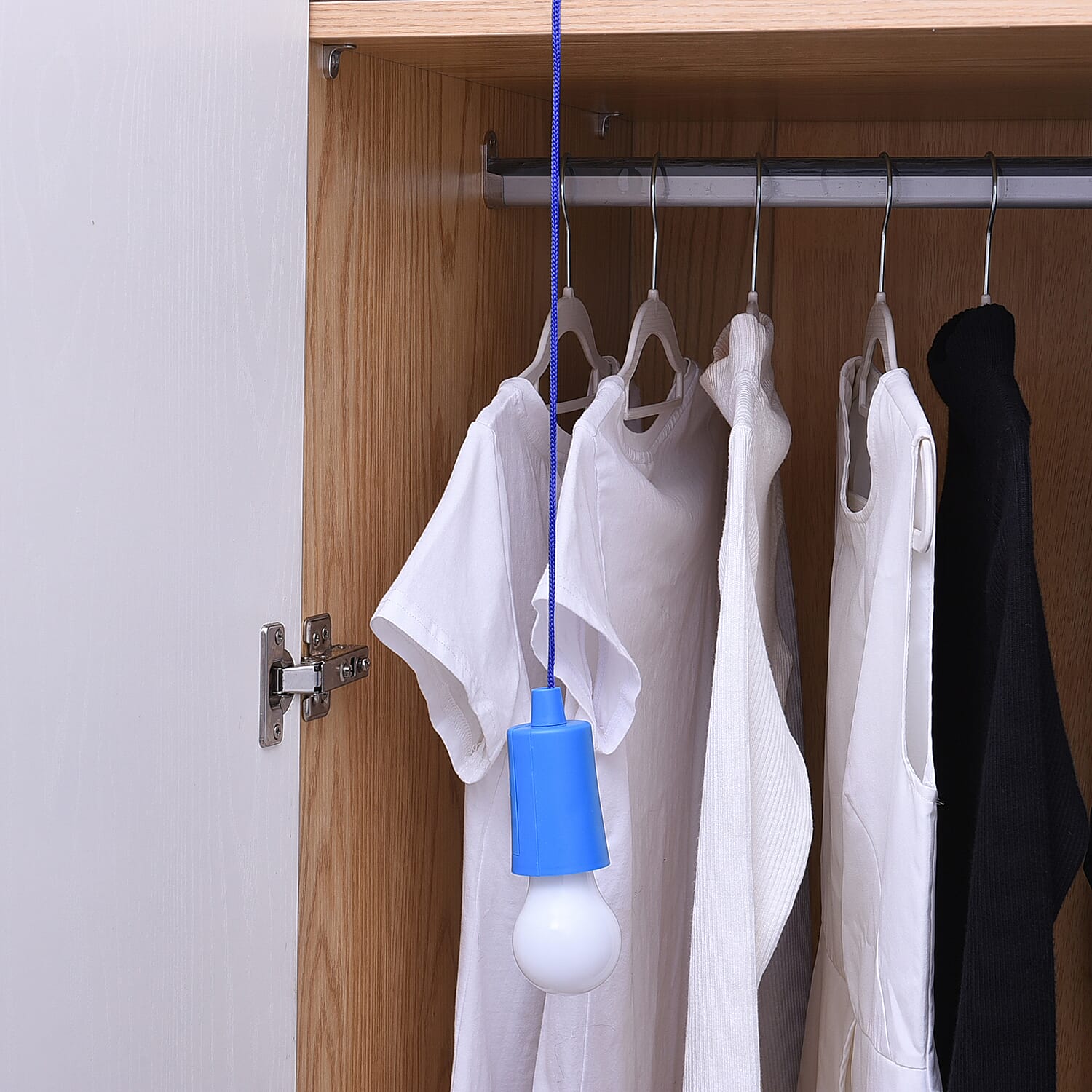 Set of 3 Pull Cord LED Light (3xAAA Excluding) - Blue