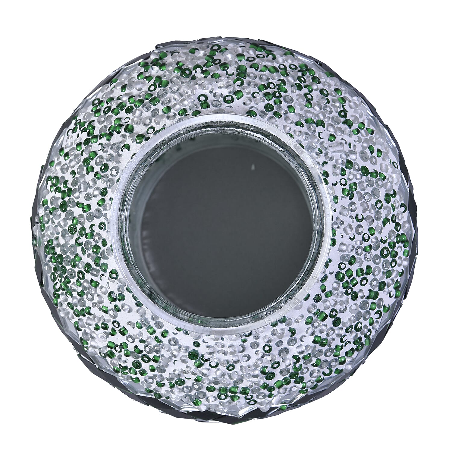 Handmade Wine Pot Turkish Mosaic Table Lamp with Bronze Base - Grey