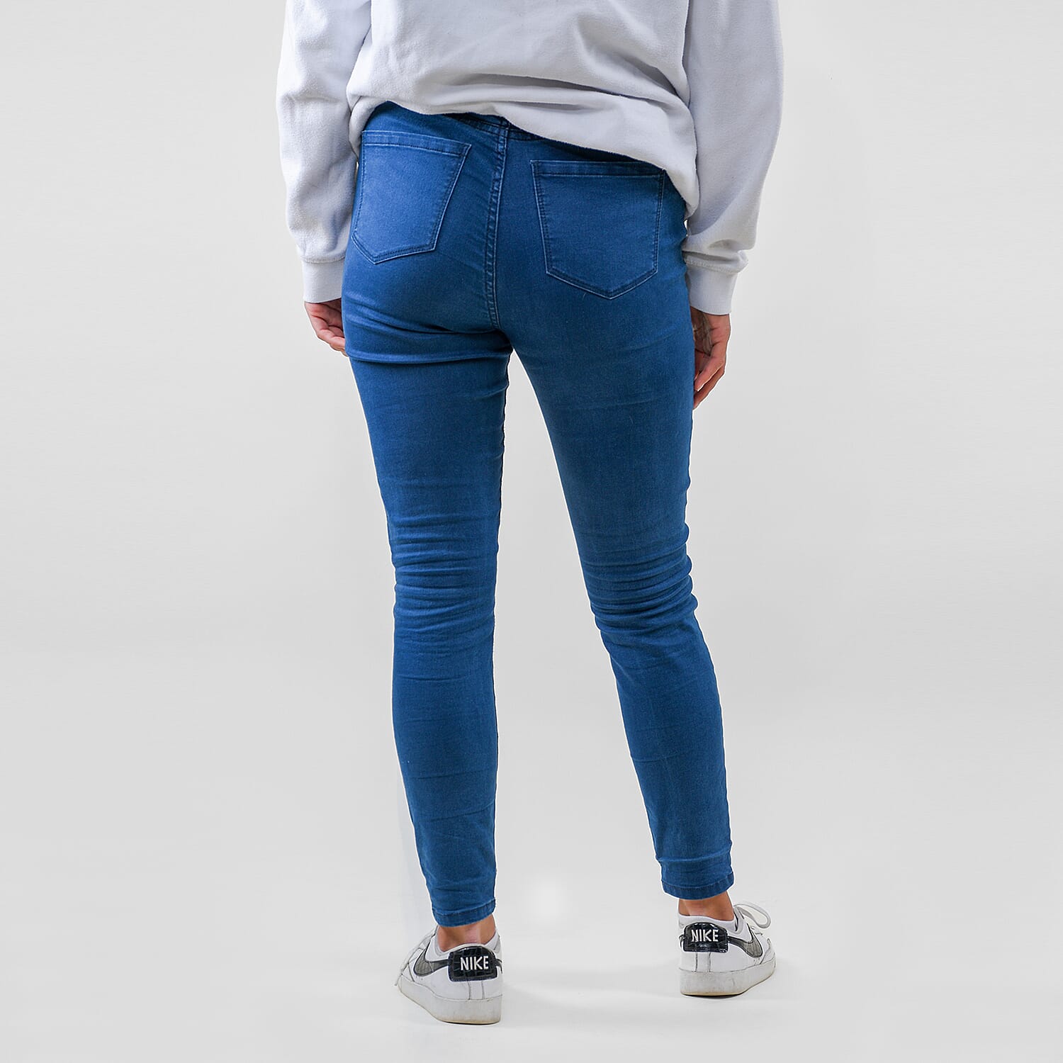 TAMSY High Waisted Stretchable Jegging (Regular, Size - 16) - Indigo